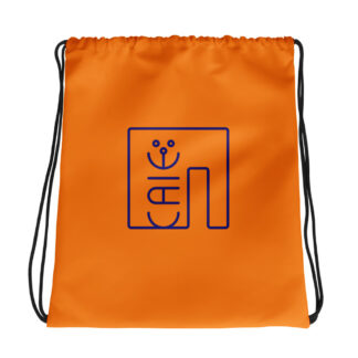 KAISHY ORANGE DRAWSTRING BAG