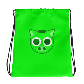 LING GREEN DRAWSTRING BAG