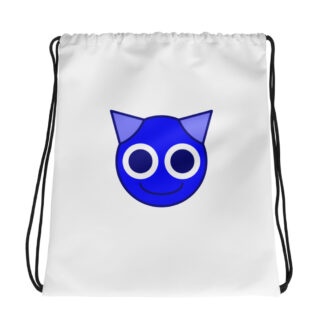 WING WHITE DRAWSTRING BAG