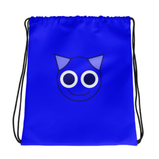 WING BLUE DRAWSTRING BAG